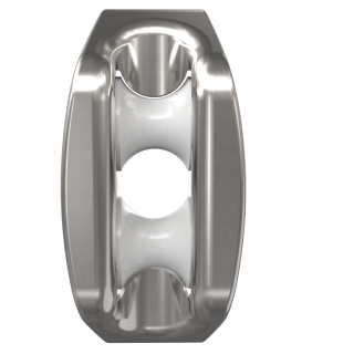 Taugjennomføring, to trinser