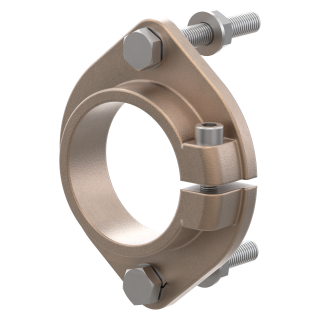Mont.flens hylserør for aksel Ø25mm