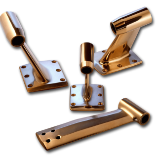 Propell akselbrakett Ø25mm bronse