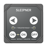 Product image of Touch Control Panel For Retract Thrusters S-link, Rectangular Grey Design