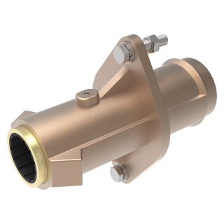 Utvendig stevnlager for aksel Ø60mm med vannsmurt lager