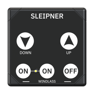 Kontrollpanel ankervinsj sort 12/24V touch