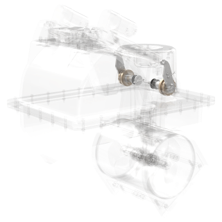 Aksel sett horisontal retract thruster Ø300mm