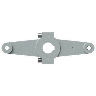 Rorarm aksel Ø50mm bolt Ø16mm dobbel