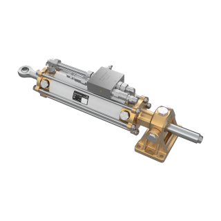 Hydraulic cylinder 8032 x 305, ø25mm. By-pass, pressure relief 75bar